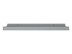 Unidade de prateleiras com rebordo 2 pcs 40x9x3 cm MDF cinzento PT872000