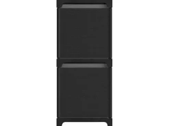 Unidade prateleira 5 cubos c/ caixas 103x30x72,5cm tecido preto PT154264