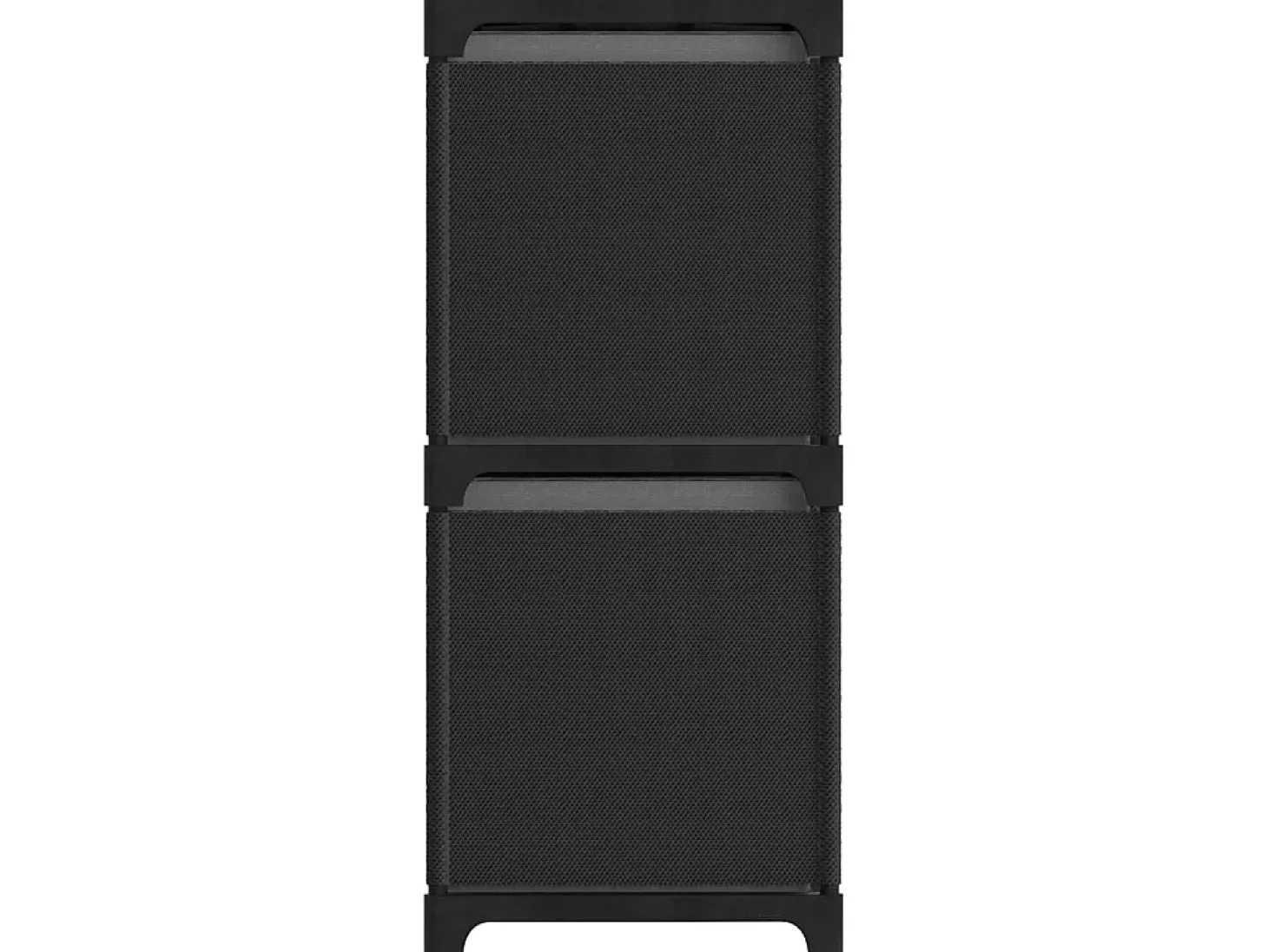 Unidade prateleira 5 cubos c/ caixas 103x30x72,5cm tecido preto PT154264