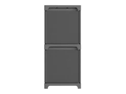 Unidade prateleiras 4 cubos c/ caixas 69x30x72,5cm tecido cinza PT959937