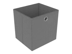 Unidades prateleiras 15 cubos c/ caixas tecido preto