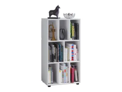 VCM Cômoda em madeira | Prancha lateral com mezanino prático dividindo | Prateleira Record | Dimensões aprox. A. 120 x L. 60 x P. 40 cm - Woltino (Branco)