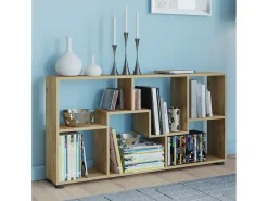 VCM Cômoda em madeira | Sideboard com prático divisor de mezanino | Divisor de salas | Dimensões aprox. A. 62 x L. 117 x P. 20 cm - Pintal (carvalho mel)