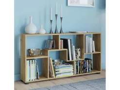 VCM Cômoda em madeira | Sideboard com prático divisor de mezanino | Divisor de salas | Dimensões aprox. A. 62 x L. 117 x P. 20 cm - Pintal (carvalho mel)