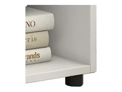 VCM Cômoda em madeira | Sideboard com prático divisor de mezanino | Divisor de salas | Dimensões aprox. A. 62 x L. 117 x P. 20 cm - Pintal (Branco)