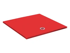 VCM Conjunto de 6 Caixa Dobrável | Caixa Dobrável Caixa de Tecido | Caixa Dobrável | Dimensões aprox. A. 28 x L. 27 x P. 27 cm | Prateleira - Boxas (Vermelho)