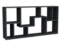 VCM Estante de prateleira de madeira Media Shelf Storage Room Divider Decoração Prateleira Lanisa L (Antracite)