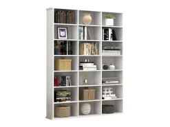 VCM Madeira CD DVD Prateleira Estante Media Shelf Room Divider Decoração Prateleira Megosa M (Branco)