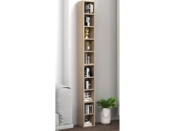 VCM Madeira CD DVD Stand Estante de Armazenamento Prateleira Decoração Prateleira Megosa S (Sonoma Oak)