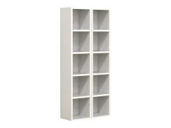 VCM Madeira CD DVD Stand Armazenamento Prateleira Estante Decoração Prateleira Megosa S (Branco)