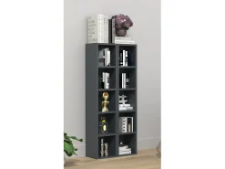 VCM Madeira CD DVD Stand Estante de Armazenamento Prateleira Decoração Prateleira Megosa S (Antracite)