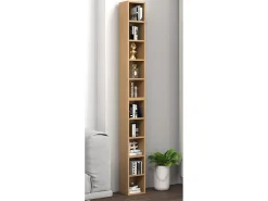 VCM Madeira CD DVD Stand Estante de Armazenamento Prateleira Decoração Prateleira Megosa S (Beech)