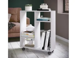 VCM Madeira Niche Cabinet Shelf Rolls Niche Shelf Side Table Room Divider Dremala (branco)