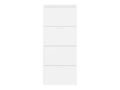 VCM Madeira Prateleira Kipper Sapato Sapato Sapato Sapato Tipper 4 Sulos L (Branco)