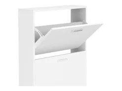 VCM Madeira Prateleira Kipper Sapato Sapato Sapato Sapato Tipper 4 Sulos L (Branco)