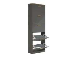 VCM Madeira Prateleira Kipper Sapato Prateleira Sapato Sapato Tipper 5 Flaps Halom XL (Antracite)
