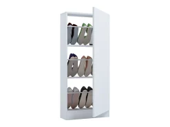 VCM Madeira Shoe Cabinet Sapato Commode Sapato Prateleira Sapato Stand Fulisa L (Branco)
