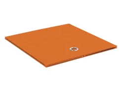 VCM Set of 4 Folding Box | Caixa dobrável Caixa de tecido | Caixa dobrável | Dimensões aprox. A. 28 x L. 27 x P. 27 cm | Regalbox - Boxas (Laranja)