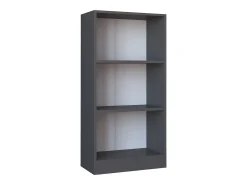 VCM Suporte de armazenamento de madeira Prateleira Estante Decoração Livros Stand Shelf Dilos M 3-fold (Antracite)