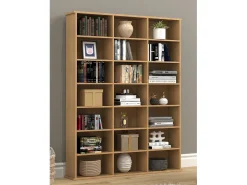 VCM Wood CD DVD Prateleira Estante Media Shelf Room Divider Decoração Prateleira Megosa M (Beech)