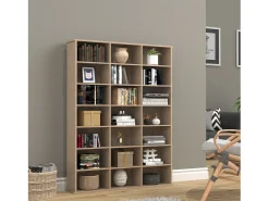 VCM Wood CD DVD Prateleira Estante Media Shelf Room Divider Decoração Prateleira Megosa M (Sonoma Oak)