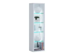 VCM Wood CD DVD Shelf | Estante | Armazenamento | Dimensões A. 77 x L. 21 x P. 14 cm | Stand Shelf - Rasato L (Branco)