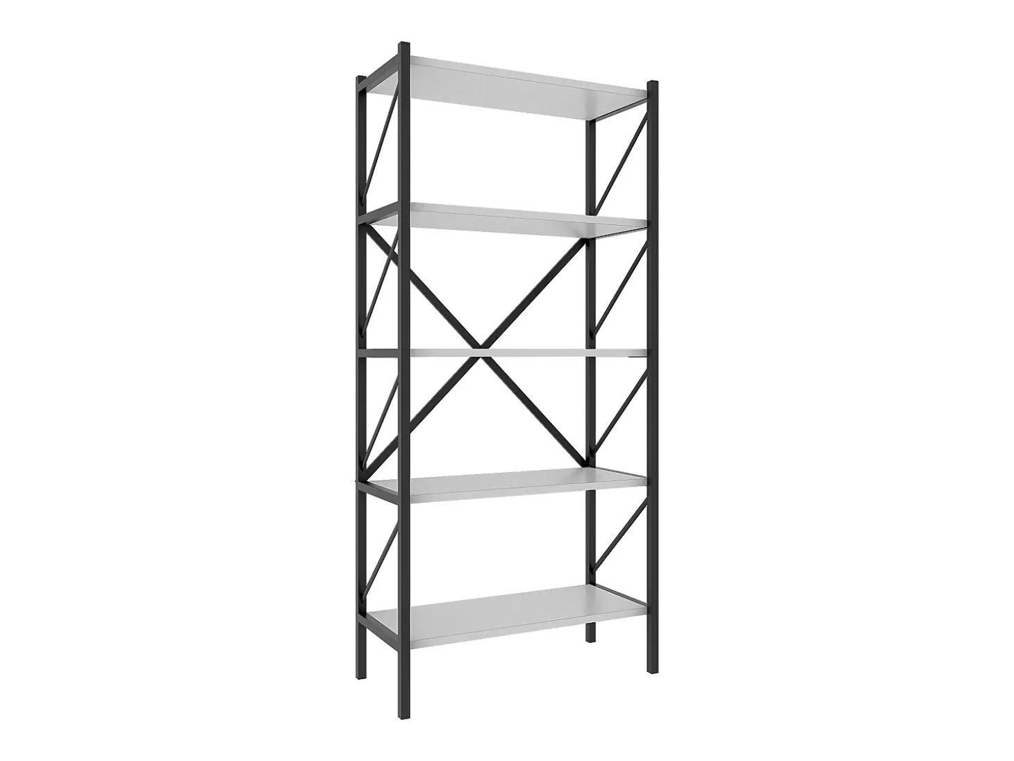 VCM Wood Metal Storage Stand Prateleira Estante Decoração Livros Stand Shelf Insasi 5 (Branco)