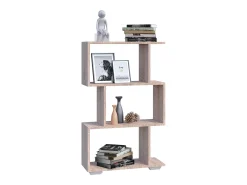 VCM Wood Room Divider Stand Shelf Bookshelf Decoração Livros Stand Shelf Palusa M (Sonoma Oak)