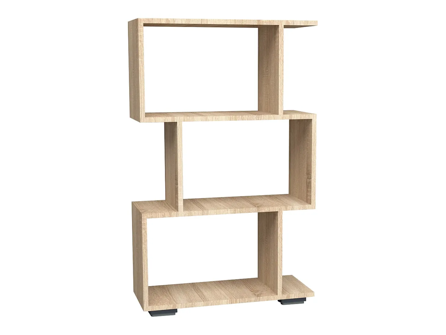 VCM Wood Room Divider Stand Shelf Bookshelf Decoração Livros Stand Shelf Palusa M (Sonoma Oak)