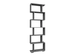 VCM Wood Room Divider Stand Shelf Bookshelf Decoração Livros 6 compartimentos Stand Shelf Palusa L (Anthracite)