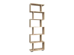 VCM Wood Room Divider Stand Shelf Bookshelf Decoração Livros 6 compartimentos Stand Shelf Palusa L (Sonoma Oak)