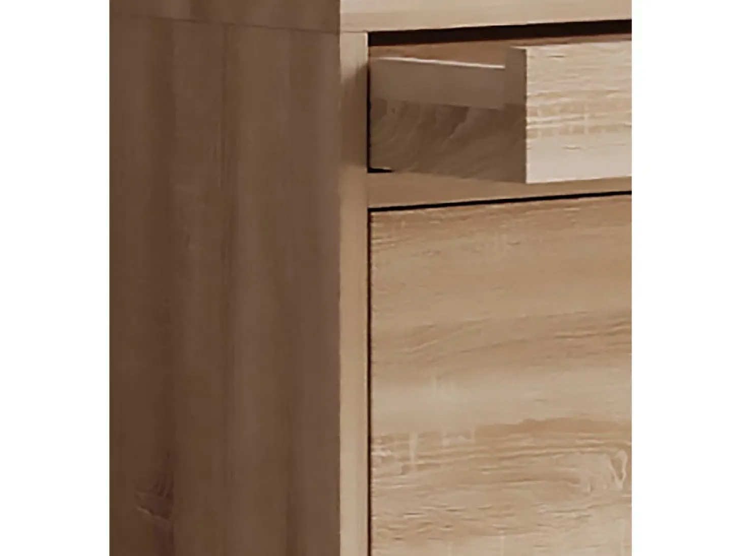 VCM Wood Shoe Cabinet | Dimensões: A. 91 x L. 59 x P. 22 cm | 2 flaps | gaveta estreita | prateleira prática - Sipos M (Sonoma oak (Sägerau))