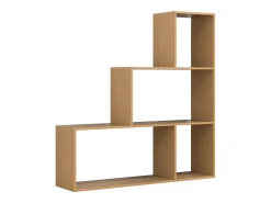 VCM Wood Stand Stair Shelf Stepped Shelf Shelf Room Divider Bookshelf Dubila M (Beech)