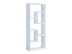 VCM Wood Storage | Bookcase | Dimensões A. 92 x L. 36 x P. 15 cm | Prateleira de mídia | divisória de quarto chique | Prateleira de suporte - Vilo (Branco)