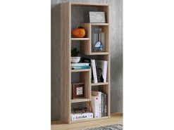 VCM Wood Storage | Bookcase | Dimensões A. 92 x L. 36 x P. 15 cm | Prateleira de mídia | divisória de quarto chique | Prateleira de suporte - Vilo (carvalho mel)