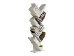 VCM Wood Storage Stand Prateleira Estante Decoração Livros Stand Shelf Nulis XL (Branco)