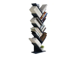VCM Wood Storage Stand Shelf Bookshelf Decoração Livros Stand Shelf Nulis XL (Antracite)