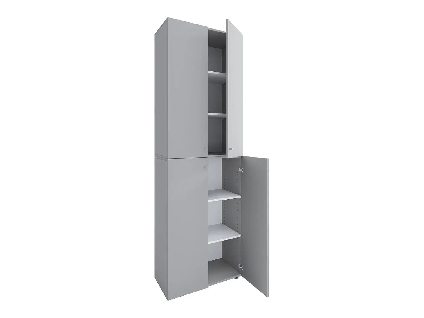 VCM XL Madeira Grande Sapato Gabinete Prateleira Grandes Botas Mobiliário de Piso Lona 6 Compartimentos Turning Doors (Cinza)
