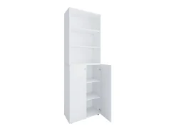 VCM XL Madeira Grande Sapato Gabinete Prateleira Grandes Botas Piso Mobília Lona 6 Compartimentos (Branco)