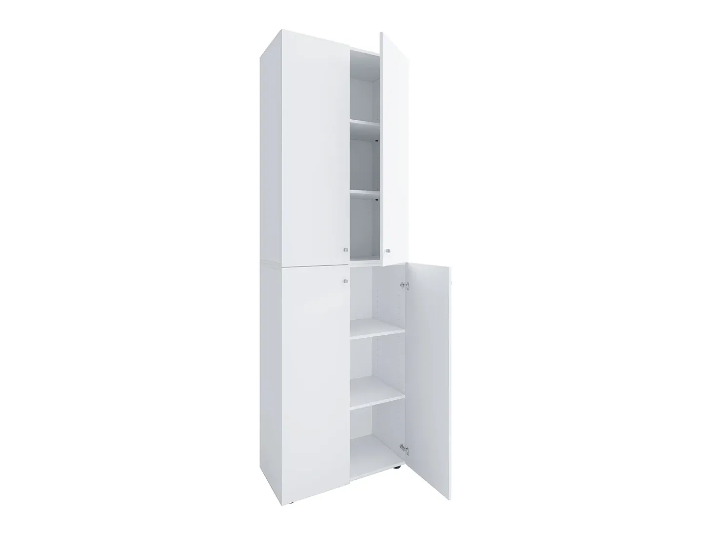 VCM XL Madeira Grande Sapato Armário Sapato Rack Botas Grandes Mobiliário de Piso Lona 6 Compartimentos Turning Doors (Branco)