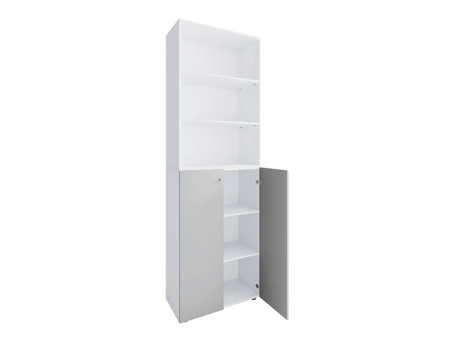 VCM XL Madeira Grande Sapato Armário Sapato Rack Botas Grandes Mobiliário de Piso Lona 6 Compartimentos (Branco / Cinza)