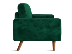 Veludo verde e sofá de veludo sólido - 3 lugares - carga máxima 300kg - 176x78x85cm