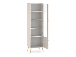 Vitrina de 2 portas Olivia Cashmere e Gold