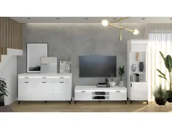 Vitrina LED de 1 porta Ruben White
