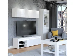 Vitrina LED de 2 portas Kasla White