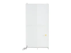 Vitrina moderna com luzes LED em 16 cores - H 160 cm - 2 portas com prateleiras removíveis - Transparente
