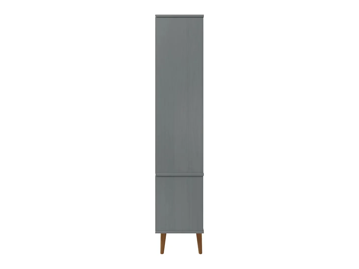 Vitrina MOLDE 90x35x175 cm pinho maciço cinza