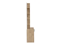 Vitrine - 5 prateleiras e 2 portas - com cabides - carga máx 80kg - painel de partículas - 75x33x180cm