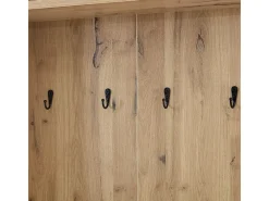 Vitrine - 5 prateleiras e 2 portas - com cabides - carga máx 80kg - painel de partículas - 75x33x180cm