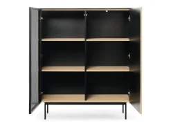 Vitrine : Carvalho Vicenza, 107 x 126 x 39 cm